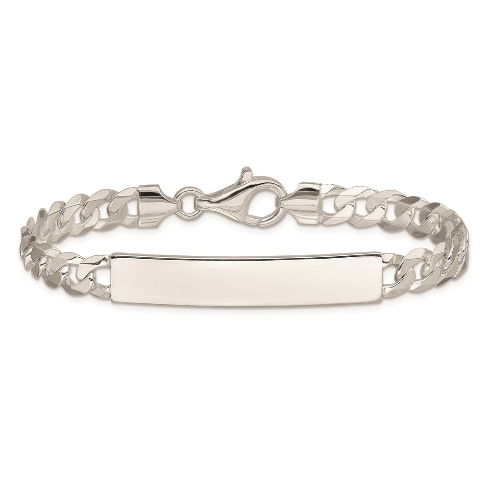Sterlingsilber Panzer Glieder Id Armband