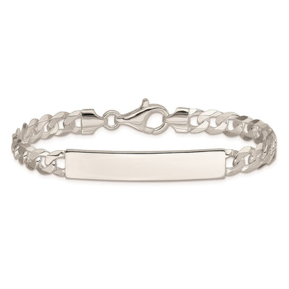 Sterlingsilber Panzer Glieder Id Armband