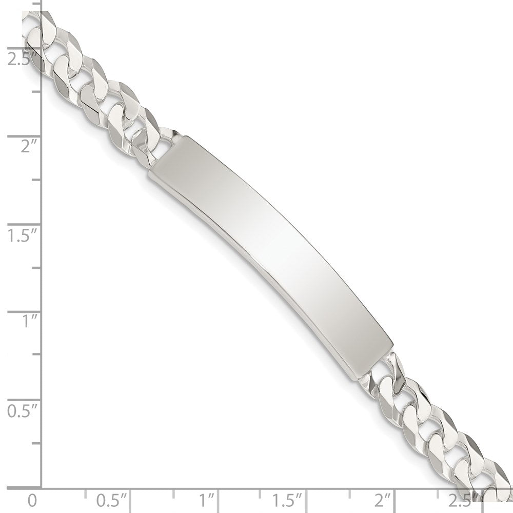 Sterlingsilber Panzer Glieder Id Armband