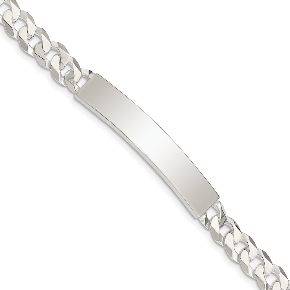 Sterlingsilber Panzer Glieder Id Armband