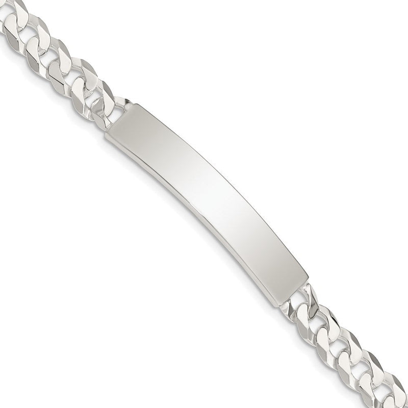 Sterlingsilber Panzer Glieder Id Armband