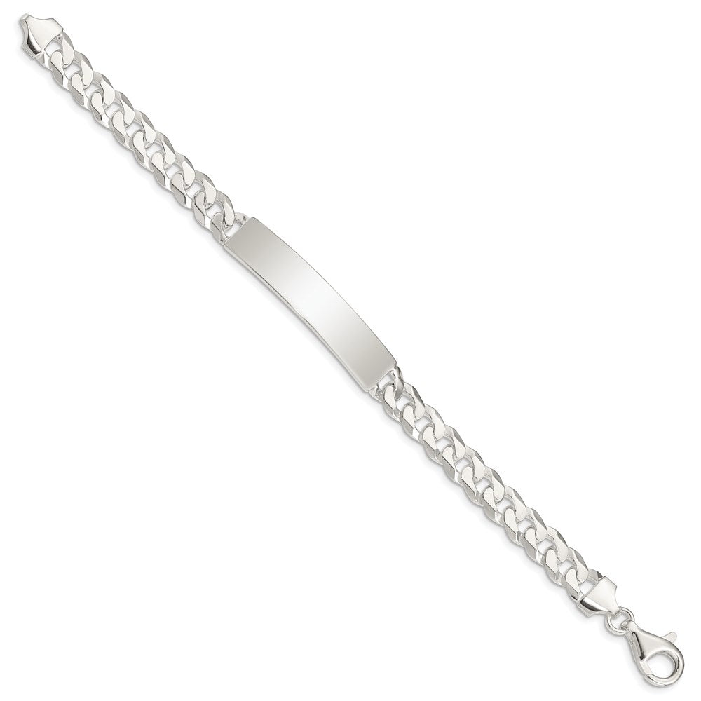Sterlingsilber Panzer Glieder Id Armband