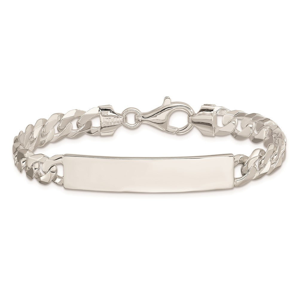 Sterlingsilber Panzer Glieder Id Armband