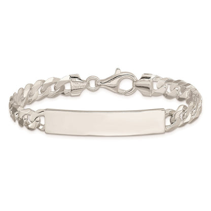 Sterlingsilber Panzer Glieder Id Armband