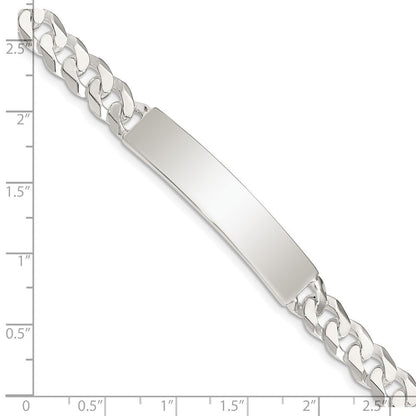 Sterlingsilber Panzer Glieder Id Armband