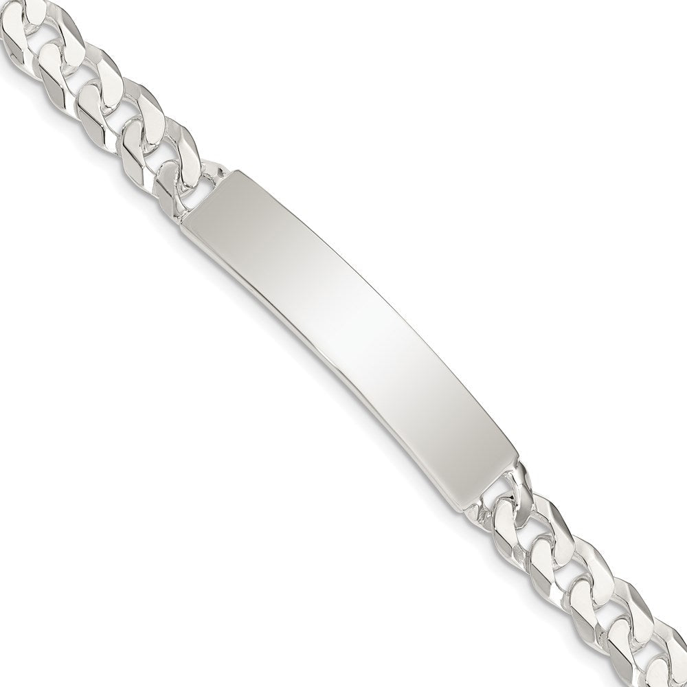 Sterlingsilber Panzer Glieder Id Armband