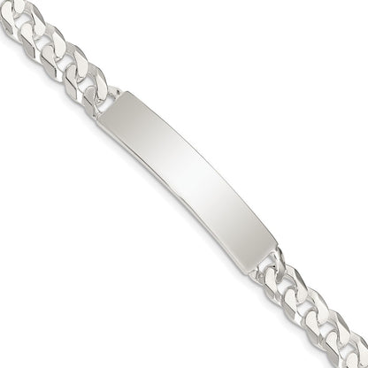 Sterlingsilber Panzer Glieder Id Armband