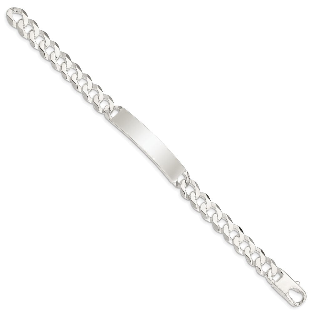 Sterlingsilber Panzer Glieder Id Armband