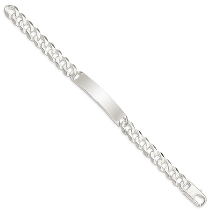 Sterlingsilber Panzer Glieder Id Armband