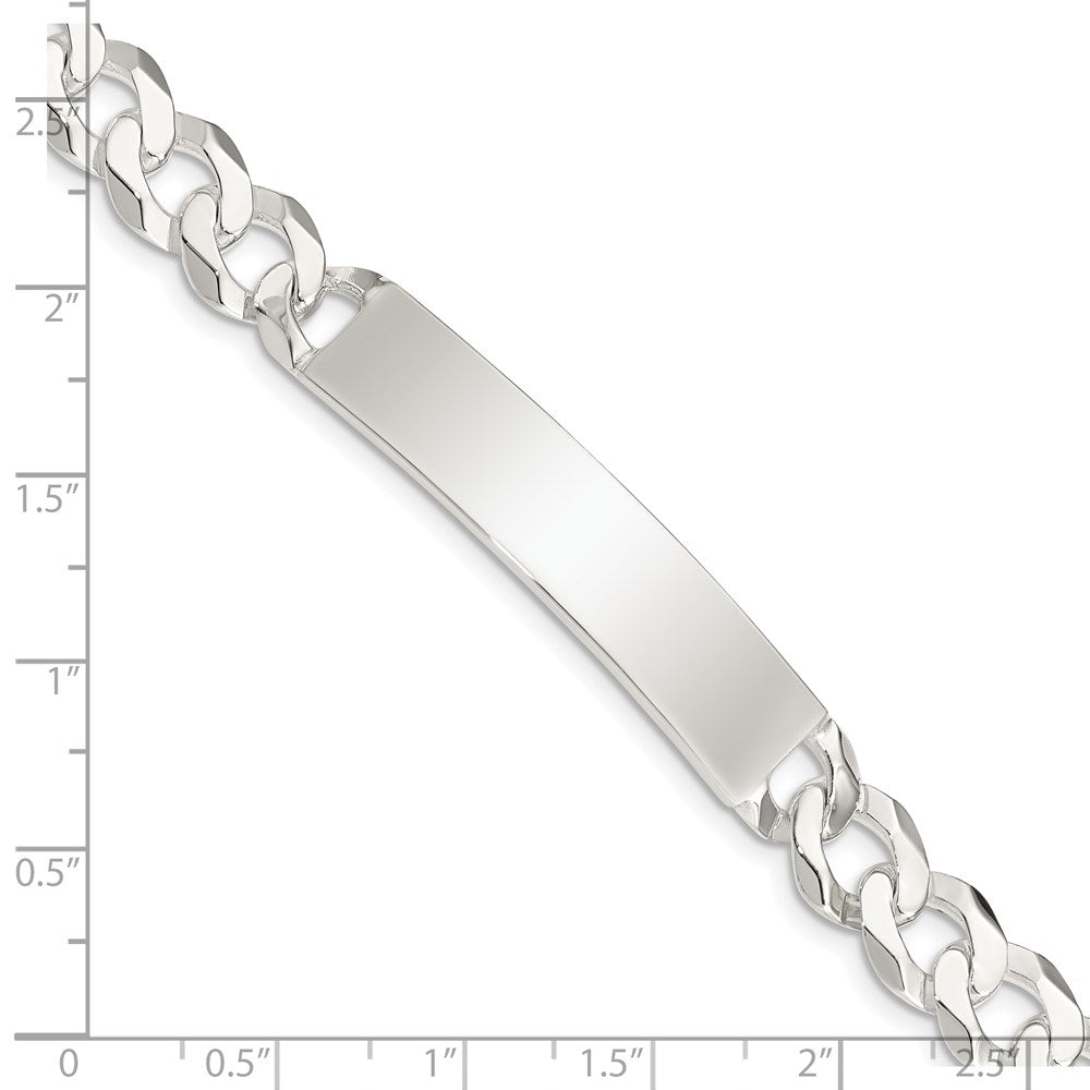 Sterlingsilber Panzer Glieder Id Armband