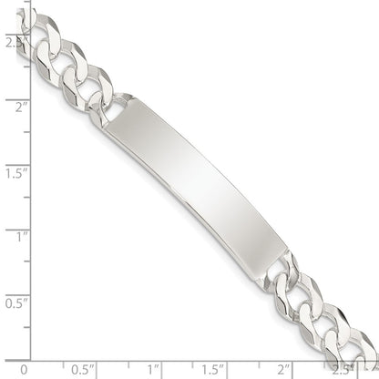 Sterlingsilber Panzer Glieder Id Armband