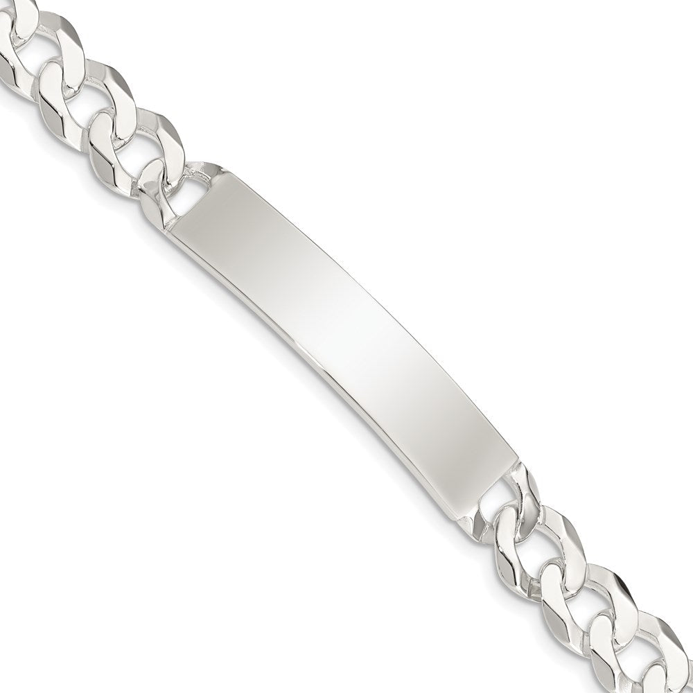 Sterlingsilber Panzer Glieder Id Armband