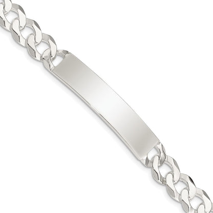Sterlingsilber Panzer Glieder Id Armband