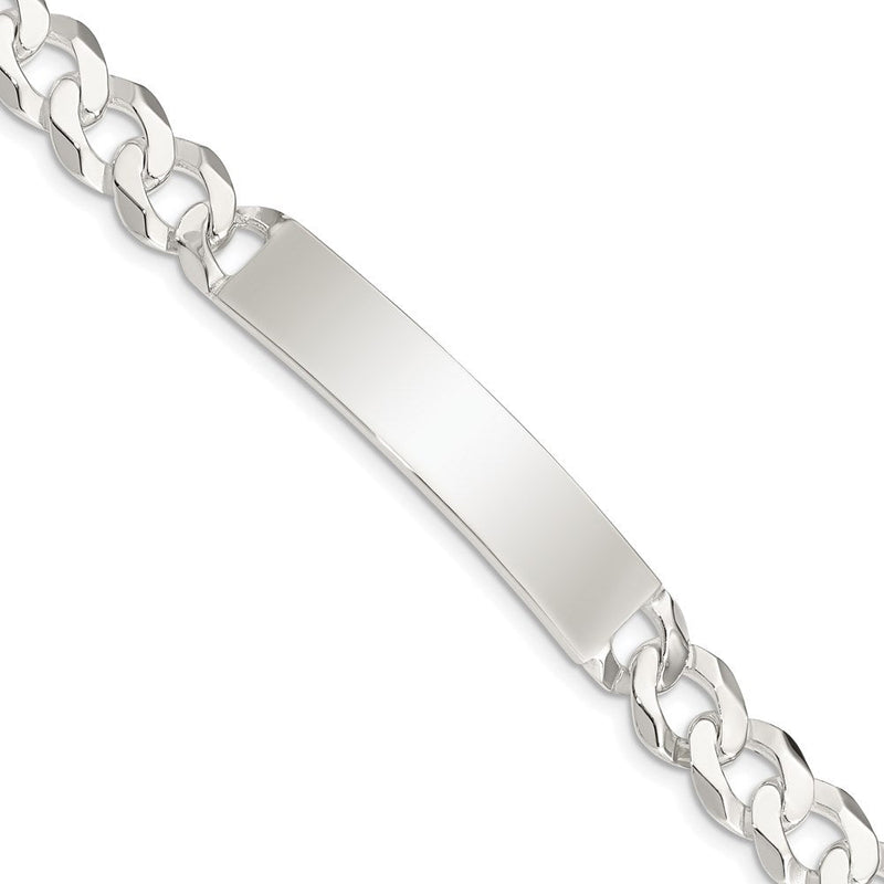 Sterlingsilber Panzer Glieder Id Armband