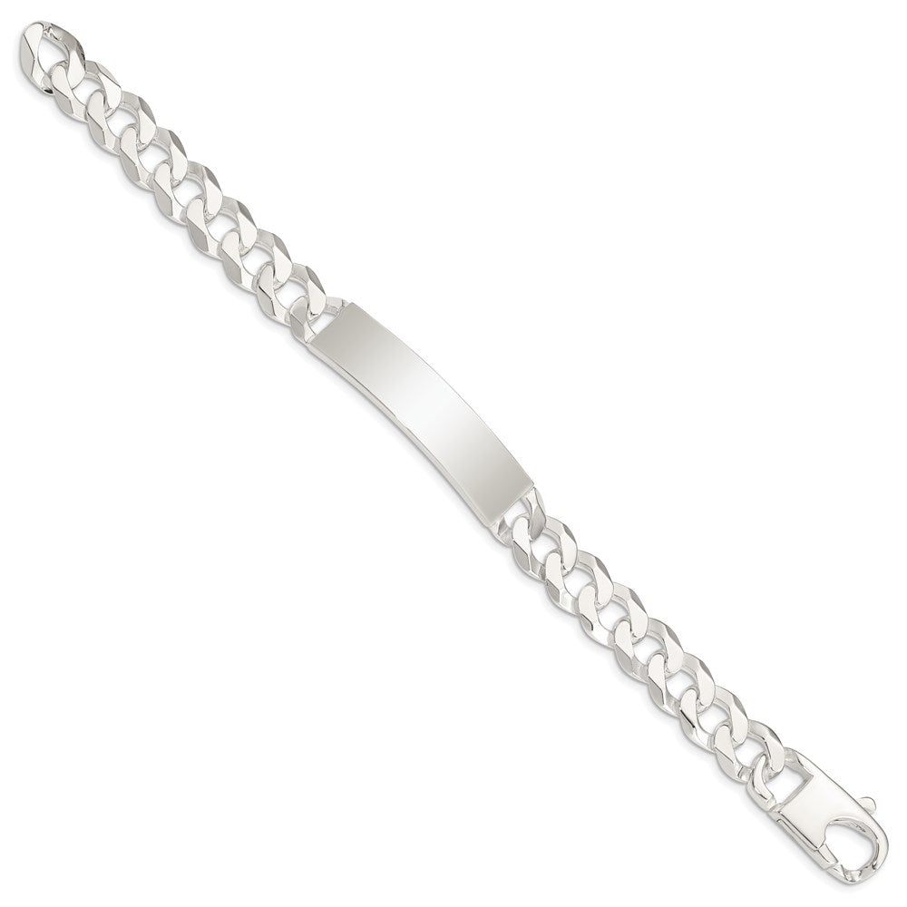 Sterlingsilber Panzer Glieder Id Armband