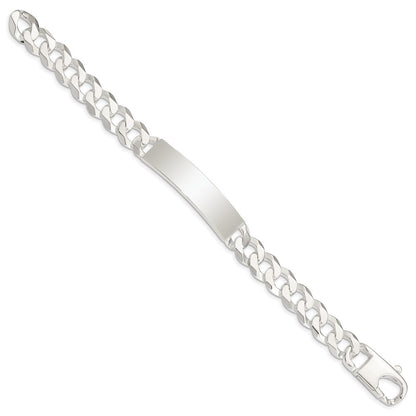 Sterlingsilber Panzer Glieder Id Armband