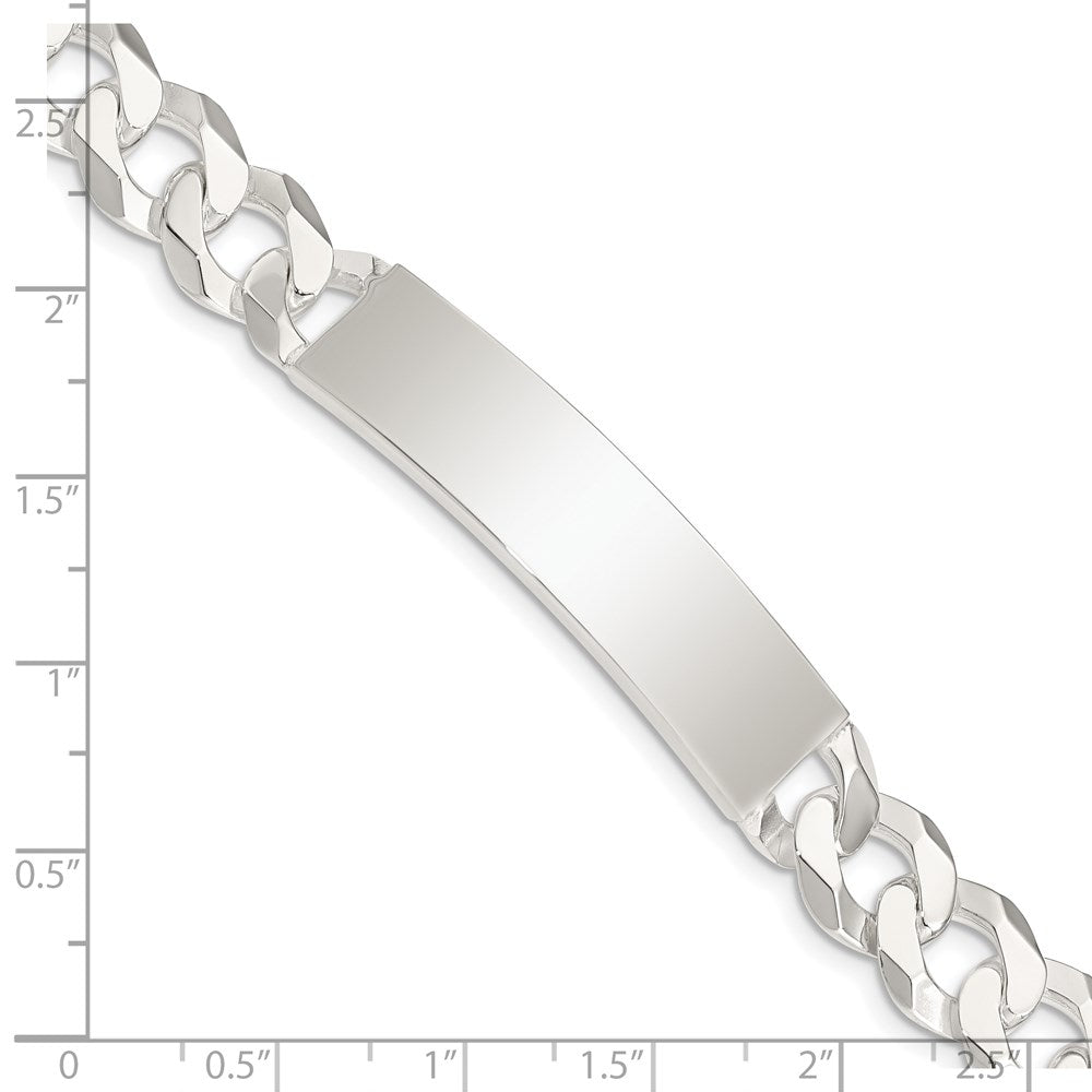 Sterlingsilber Panzer Glieder Id Armband
