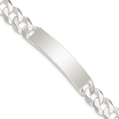 Sterlingsilber Panzer Glieder Id Armband