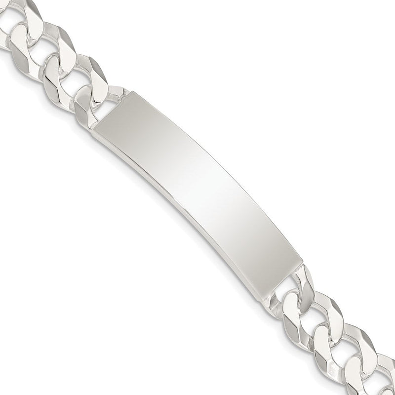 Sterlingsilber Panzer Glieder Id Armband