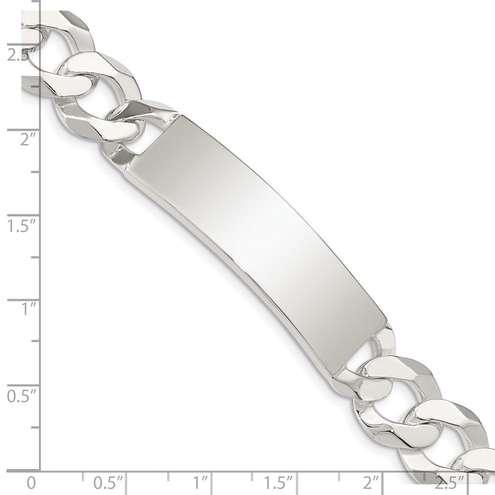 Sterlingsilber Panzer Glieder Id Armband