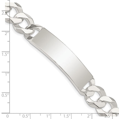 Sterlingsilber Panzer Glieder Id Armband