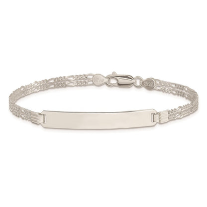 Sterlingsilber Doppelt Kette Fantasieglieder Id Armband