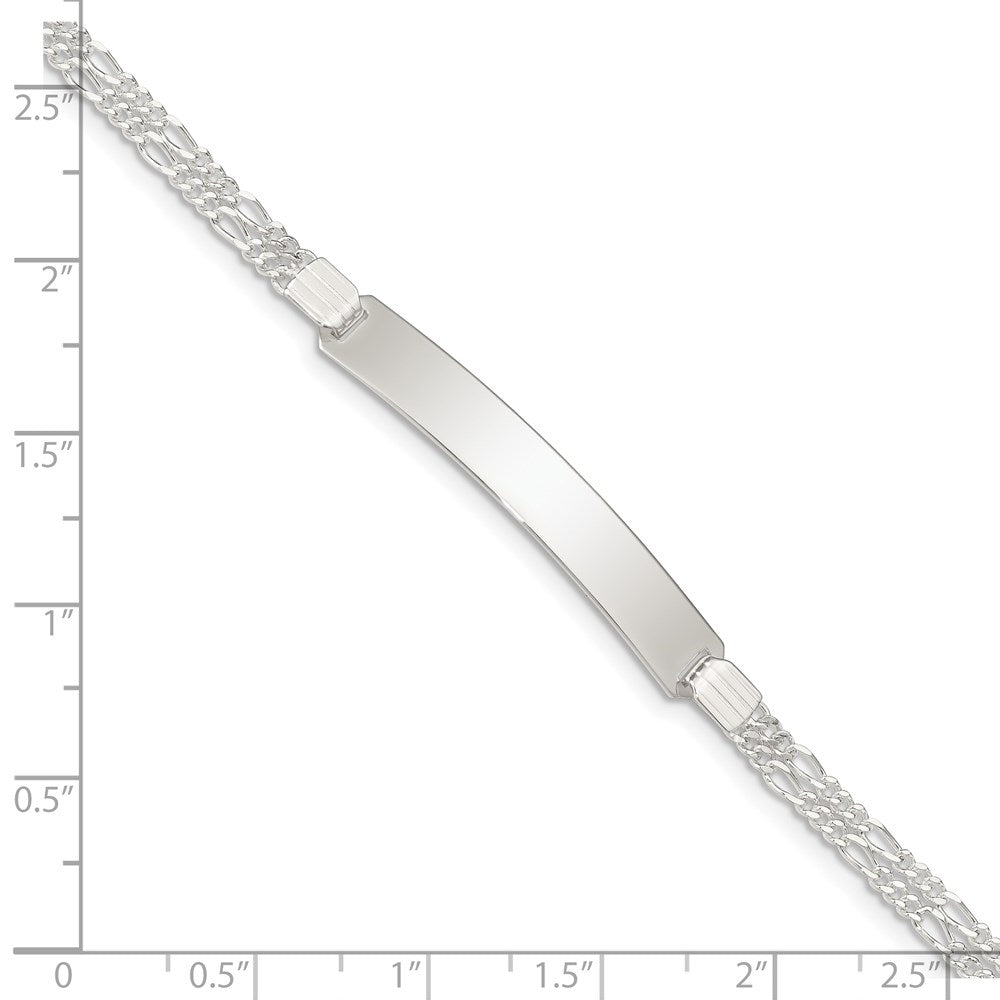 Sterlingsilber Doppelt Kette Fantasieglieder Id Armband