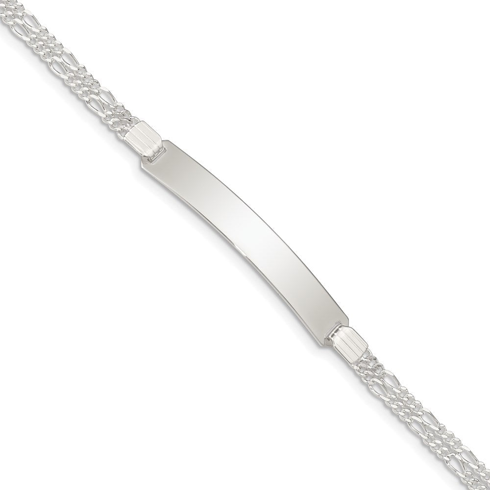 Sterlingsilber Doppelt Kette Fantasieglieder Id Armband