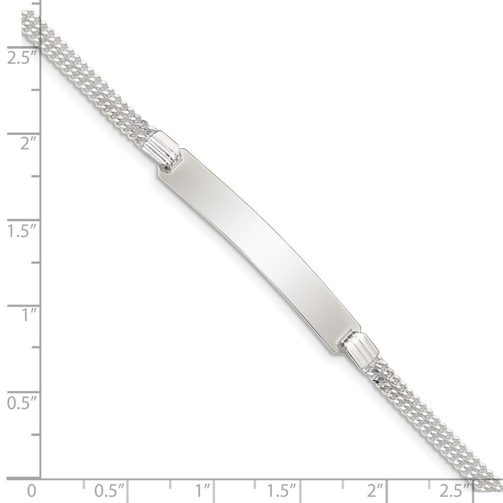 Sterlingsilber Doppelt Kette Id Armband