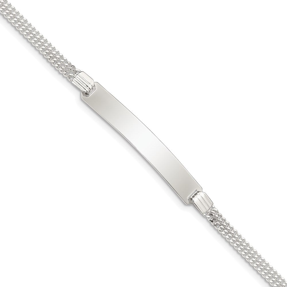 Sterlingsilber Doppelt Kette Id Armband