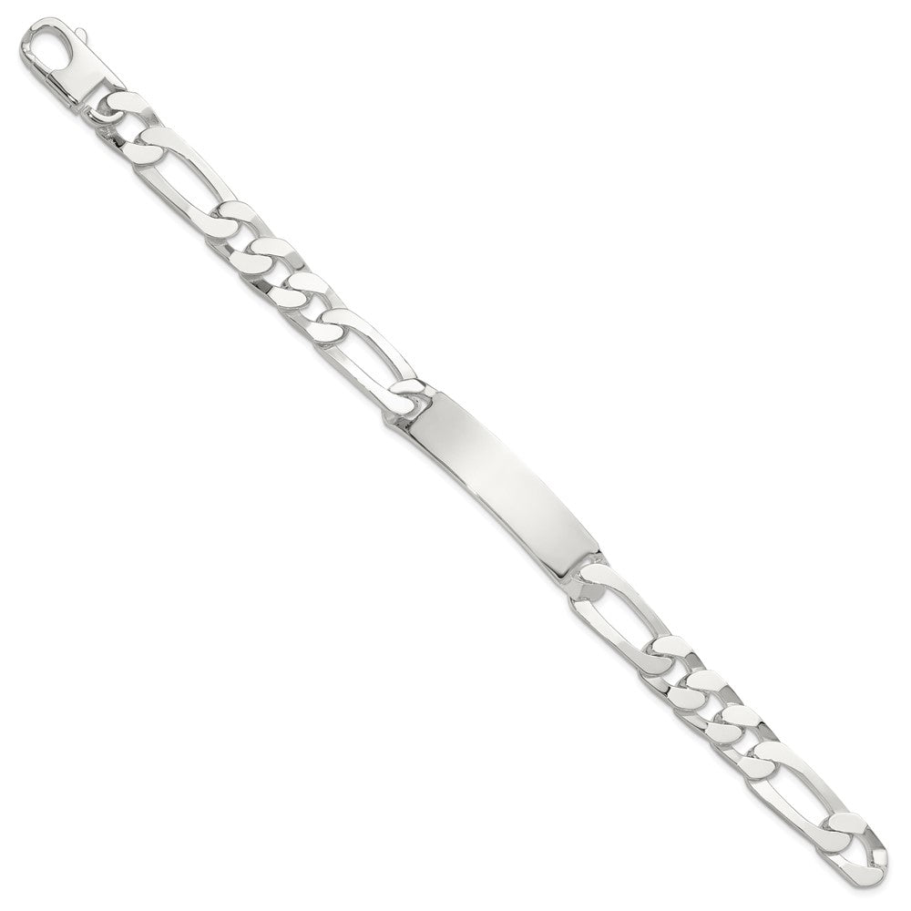 Sterlingsilber 8.5 Zoll Figaro Id Armband