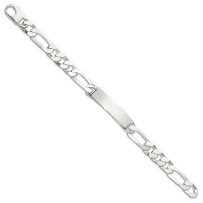 Sterlingsilber 8.5 Zoll Figaro Id Armband