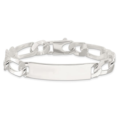Sterlingsilber 8.5 Zoll Figaro Id Armband