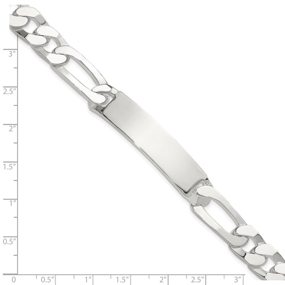 Sterlingsilber 8.5 Zoll Figaro Id Armband