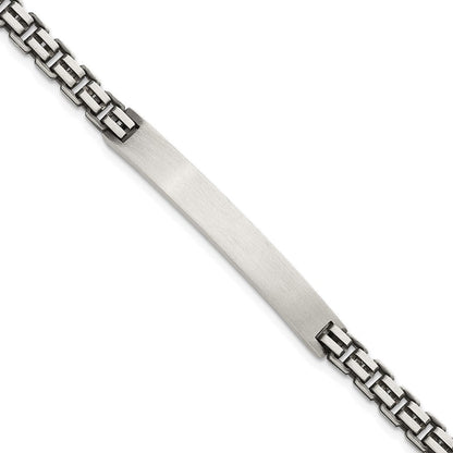 Sterlingsilber Antikisiert Gebürstet Venezianer Glieder Platte 6mm 8 Zoll Id Armband