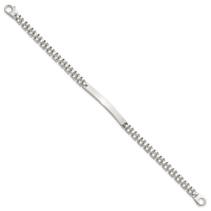 Sterlingsilber Poliert 8 Zoll Herren Id Armband