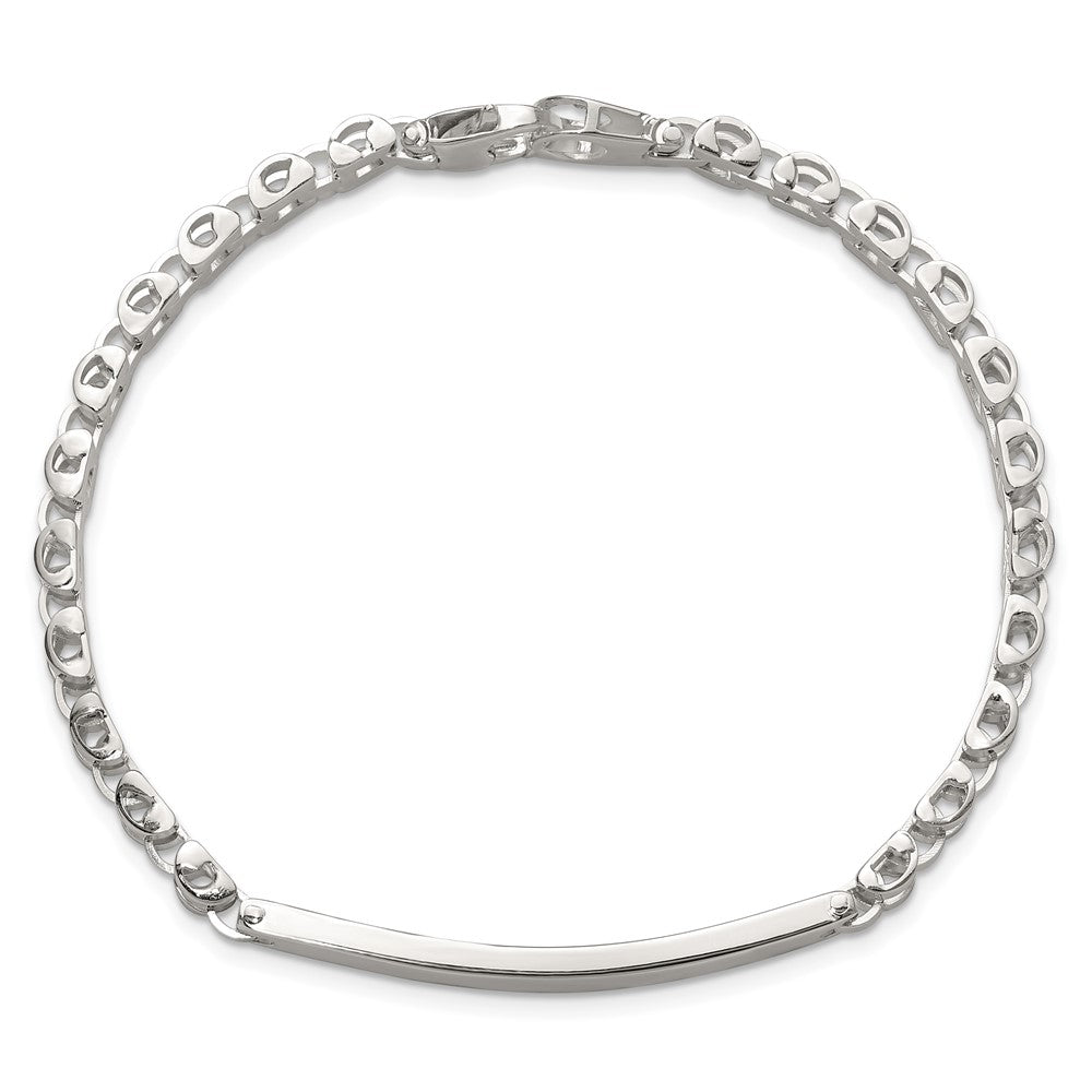 Sterlingsilber Poliert 8 Zoll Herren Id Armband