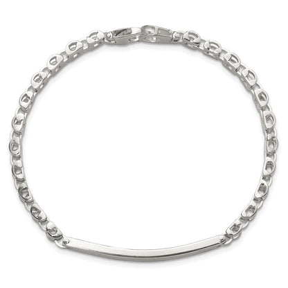 Sterlingsilber Poliert 8 Zoll Herren Id Armband