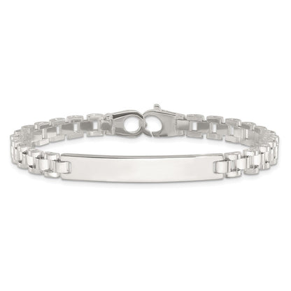 Sterlingsilber Poliert 8 Zoll Herren Id Armband