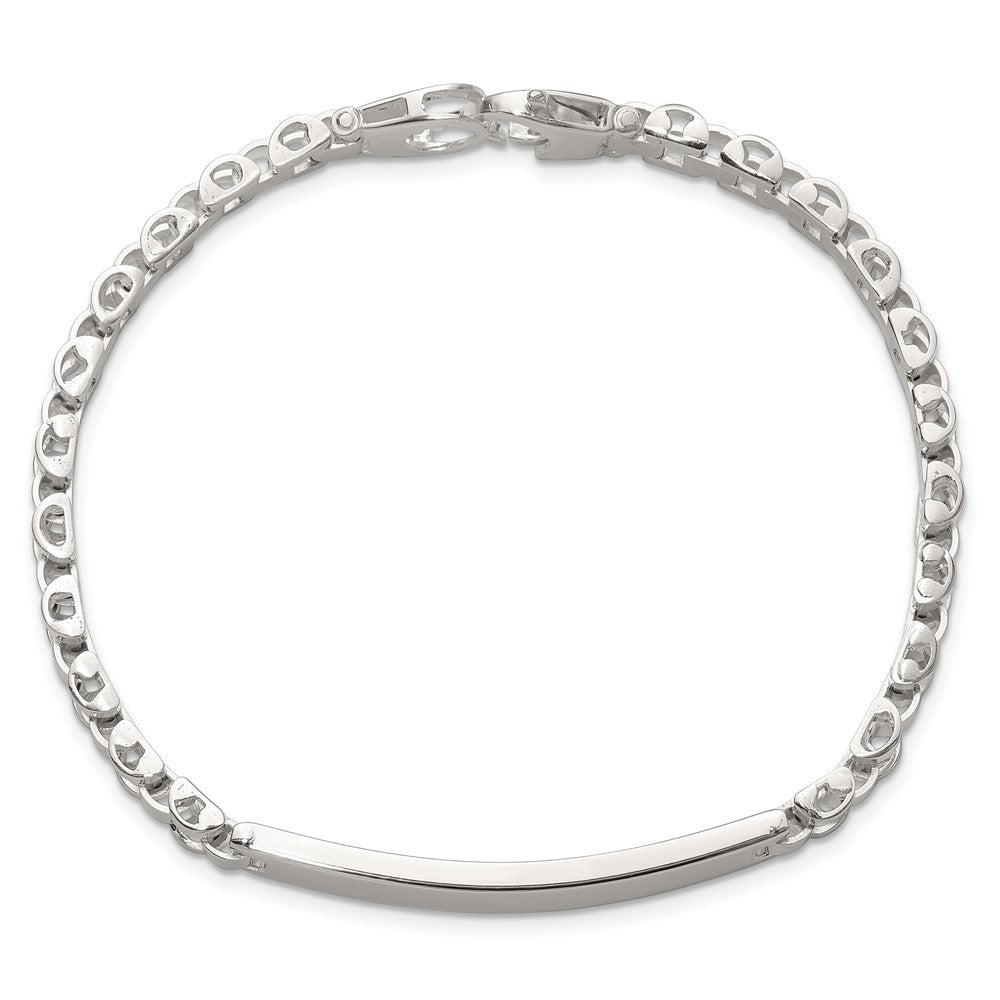 Sterlingsilber Poliert 8 Zoll Herren Id Armband