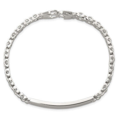 Sterlingsilber Poliert 8 Zoll Herren Id Armband