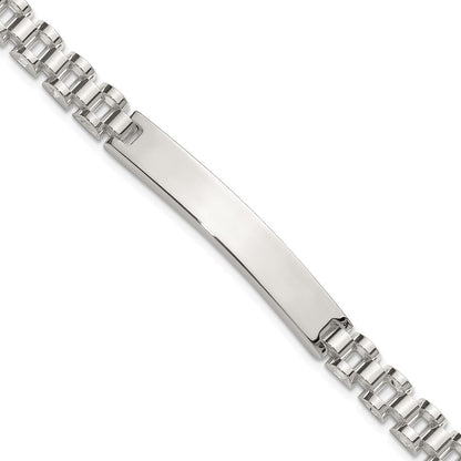 Sterlingsilber Poliert 8 Zoll Herren Id Armband