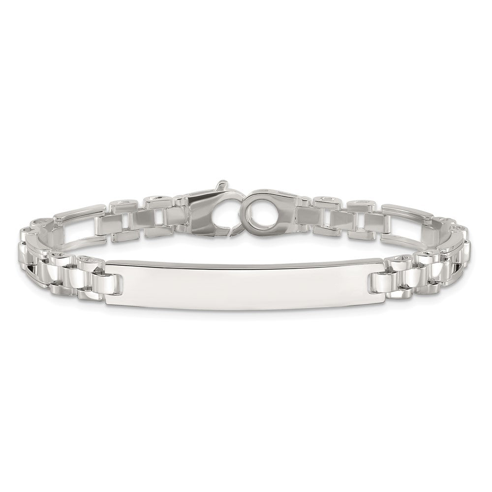 Sterlingsilber Poliert 7.75 Zoll Id Armband