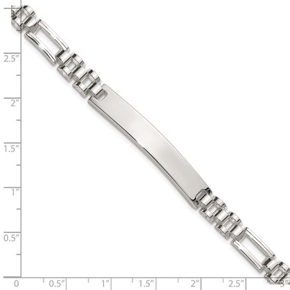 Sterlingsilber Poliert 7.75 Zoll Id Armband