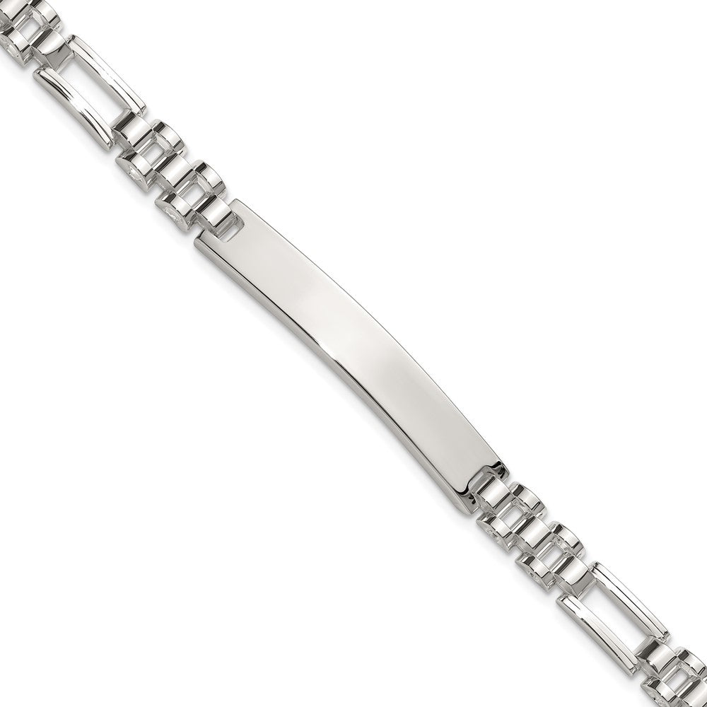 Sterlingsilber Poliert 7.75 Zoll Id Armband