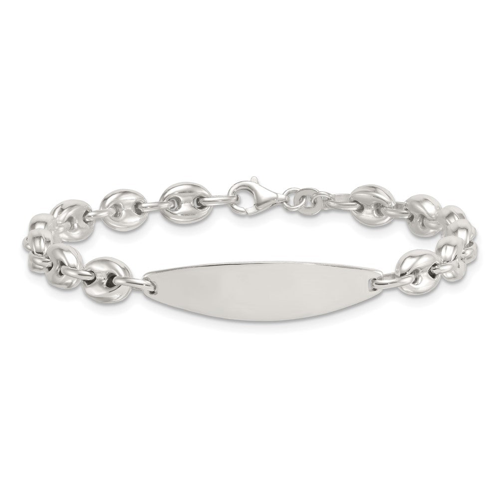 Sterlingsilber Poliert 6.25mm Anker Glieder 7.25 Zoll Id Armband