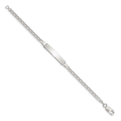 6 Zoll Sterlingsilber Kinder Id Armband