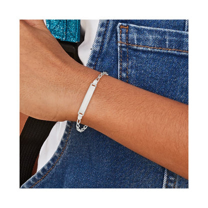 6 Zoll Sterlingsilber Kinder Id Armband