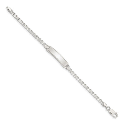 6 Zoll Sterlingsilber Kinder Id Armband