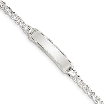 6 Zoll Sterlingsilber Kinder Id Armband